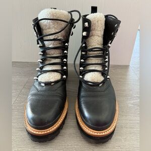 Marc Fisher LTD Izzie Shearling - Lines Leather Boots